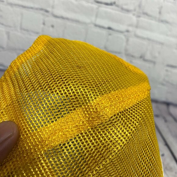 Vintage A1 Tires Trucker Hat Mesh Rope Cap Snapback Embroidered Patch Yellow - Picture 9 of 9